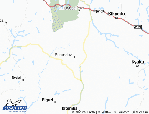 Mappa MICHELIN Butunduzi - ViaMichelin