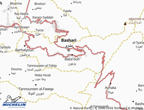 Carte MICHELIN Baza'oun - ViaMichelin