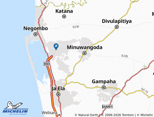 Mappa MICHELIN Polwatta West - ViaMichelin