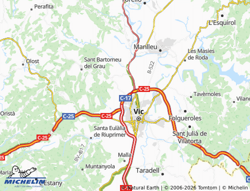 Mappa MICHELIN Gurb - ViaMichelin