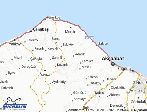 Kaart MICHELIN Adacık - ViaMichelin