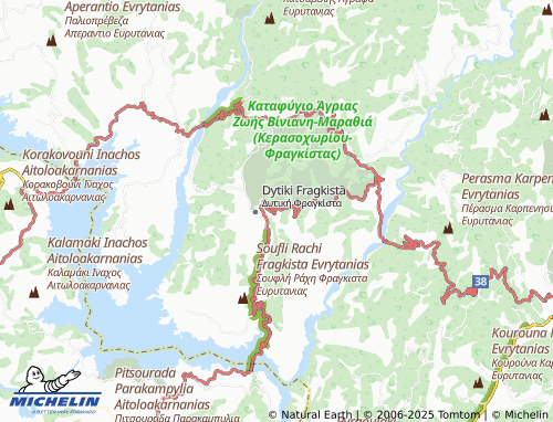 Carte MICHELIN Anatoliki Fragkista - ViaMichelin