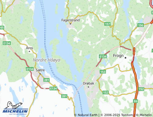 MICHELIN Hallangstangen map - ViaMichelin