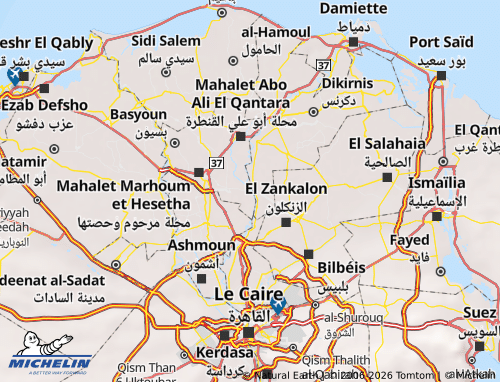 Mapa MICHELIN Zifta - ViaMichelin
