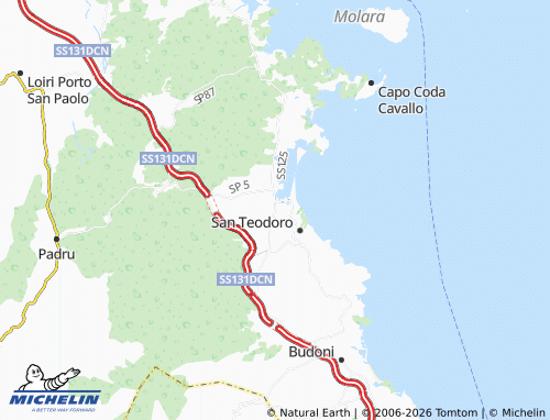 MICHELIN Suaredda-Traversa map - ViaMichelin