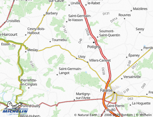 MICHELIN Ussy map - ViaMichelin