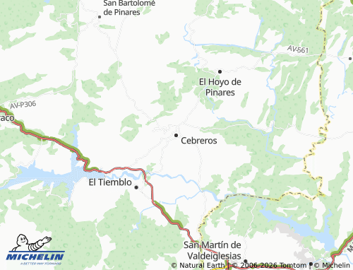 MICHELIN Cebreros map - ViaMichelin