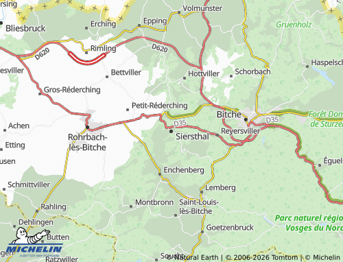 MICHELIN Siersthal map - ViaMichelin