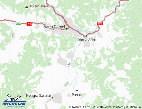 MICHELIN Todireni map - ViaMichelin