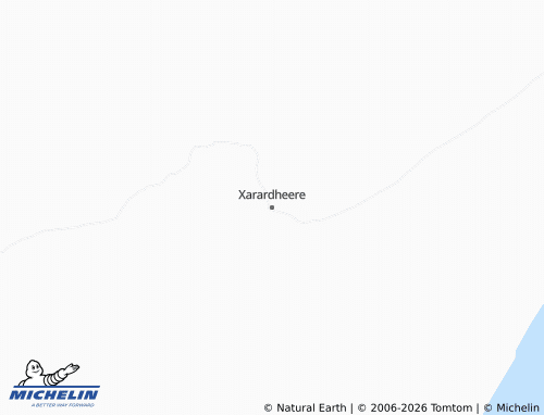 MICHELIN Xarardheere map - ViaMichelin