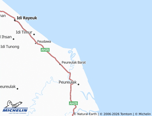 MICHELIN Paya Lipah map - ViaMichelin