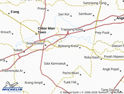 Mapa MICHELIN Roleang Chak - ViaMichelin