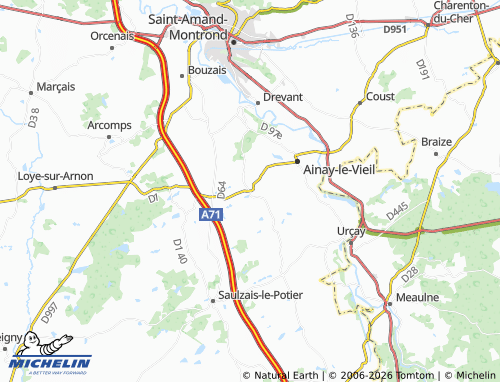 MICHELIN La Celette map - ViaMichelin