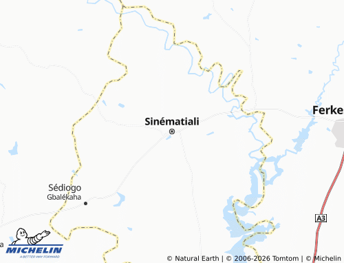 MICHELIN-Landkarte Sinématiali - ViaMichelin