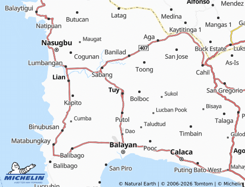 MICHELIN Tuy map - ViaMichelin