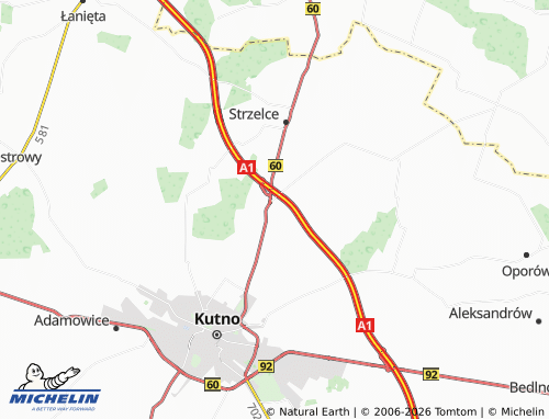 MICHELIN Sójki map - ViaMichelin