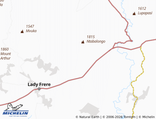 MICHELIN-Landkarte Upper Ndonga - ViaMichelin