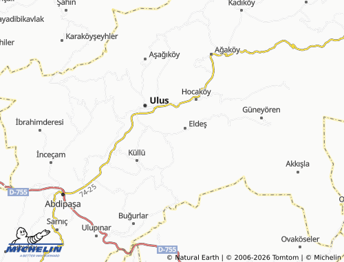 Mapa MICHELIN Eserler - ViaMichelin