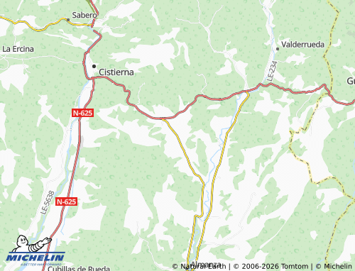 MICHELIN Santa Olaja de la Acción map - ViaMichelin