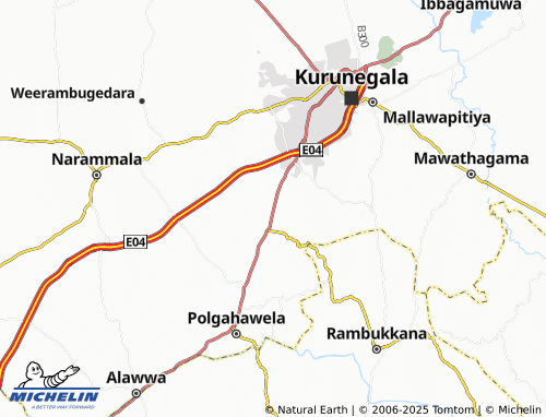 MICHELIN Thiyador Watta map - ViaMichelin