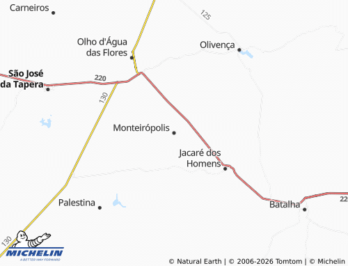 Mappa MICHELIN Monteirópolis - ViaMichelin