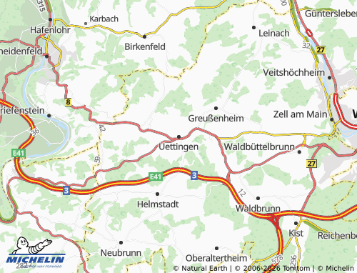 Mappa MICHELIN Uettingen - ViaMichelin