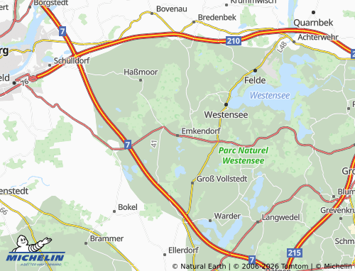 MICHELIN Emkendorf map - ViaMichelin