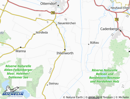 MICHELIN Ihlienworth map - ViaMichelin
