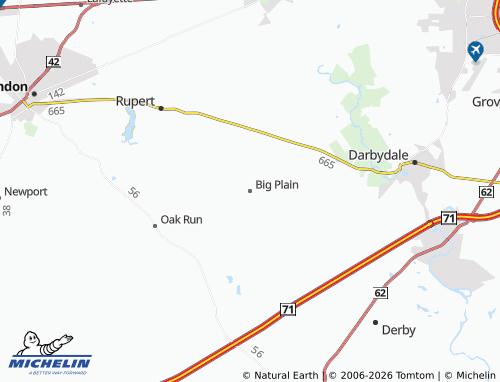 Kaart MICHELIN Big Plain - ViaMichelin