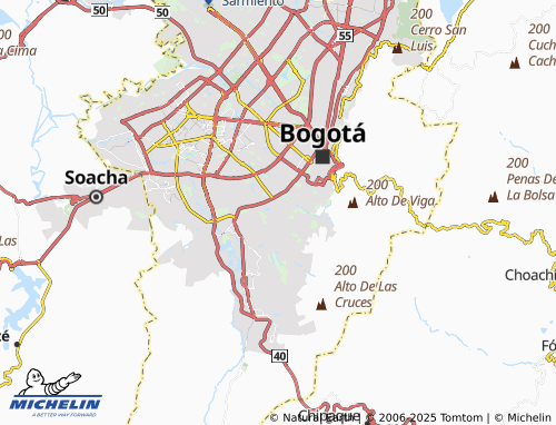 MICHELIN Sosiego Sur map - ViaMichelin