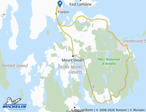 Mapa MICHELIN Mount Desert - ViaMichelin