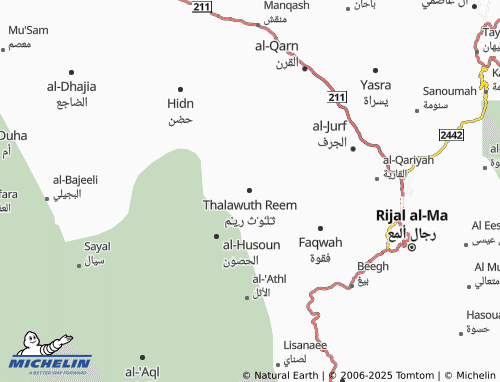 MICHELIN-Landkarte Thalawuth Reem - ViaMichelin