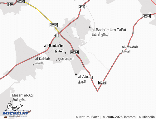 MICHELIN-Landkarte al-Qabaiya - ViaMichelin