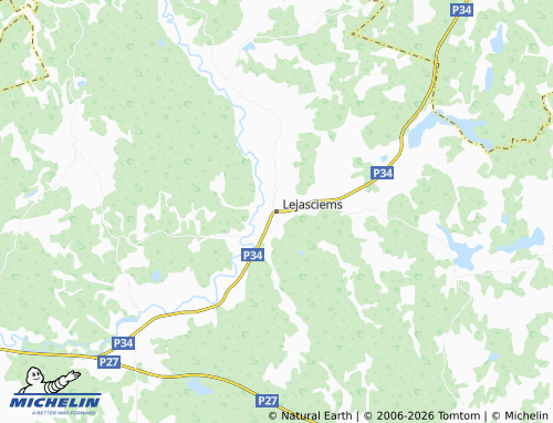 Mapa MICHELIN Lejasciems - ViaMichelin