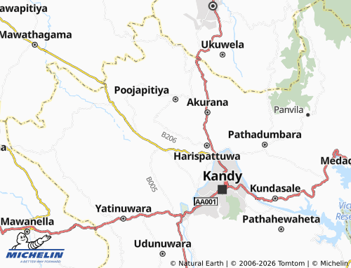 MICHELIN Gonigoda map - ViaMichelin