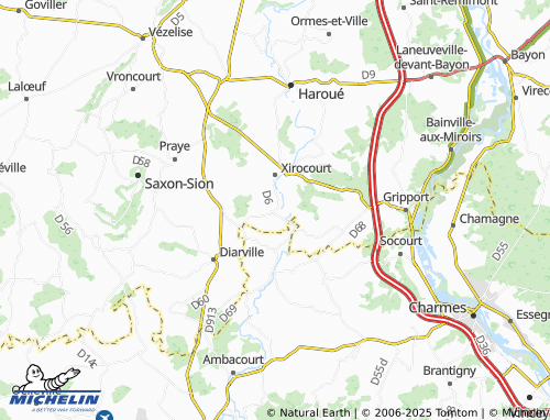 Carte MICHELIN Jevoncourt - ViaMichelin