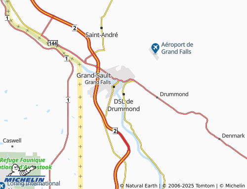 MICHELIN DSL de Drummond map - ViaMichelin