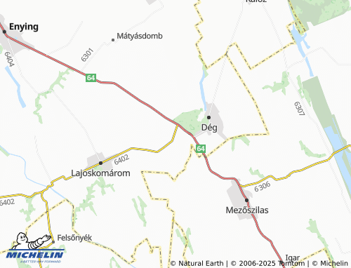 MICHELIN-Landkarte Újtelep - ViaMichelin
