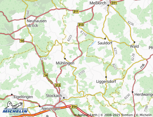 MICHELIN-Landkarte Schwackenreute - ViaMichelin