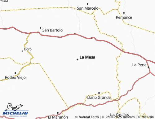 MICHELIN La Mesa map - ViaMichelin