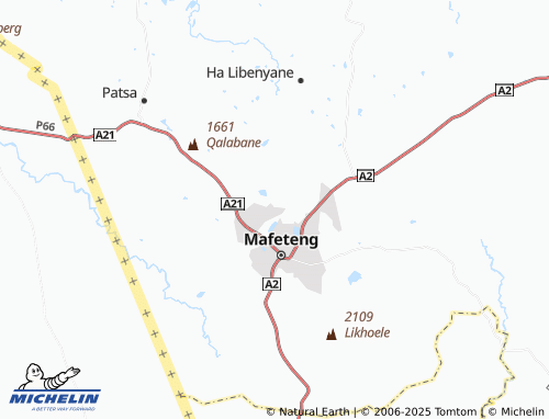 MICHELIN Khubetsoana map - ViaMichelin