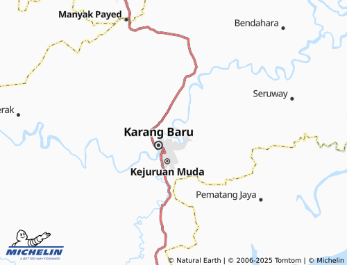 MICHELIN Gampong Air Tenang map - ViaMichelin
