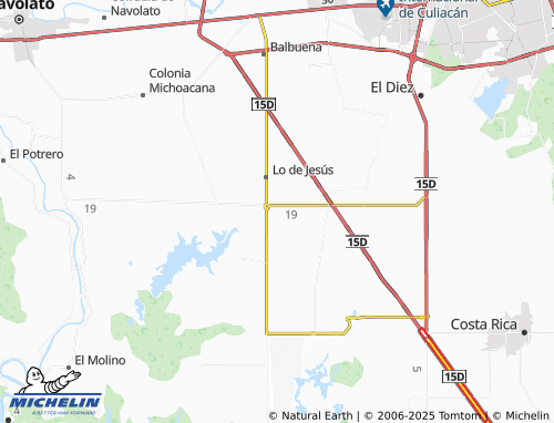 MICHELIN Margarita Maza de Juárez map - ViaMichelin