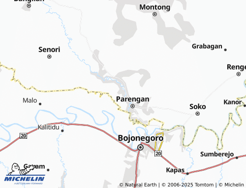 MICHELIN Brangkal map - ViaMichelin