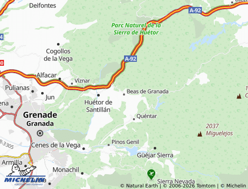 Mappa MICHELIN Beas de Granada - ViaMichelin
