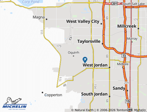Kaart MICHELIN Oquirrh - ViaMichelin