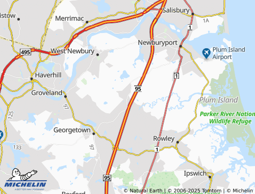 MICHELIN Byfield map - ViaMichelin