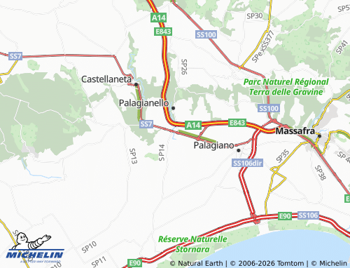 MICHELIN Montedoro map - ViaMichelin