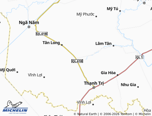 Mapa MICHELIN Thạnh Tân - ViaMichelin