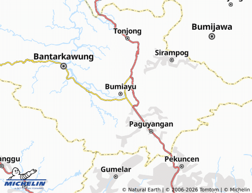 MICHELIN Kalierang map - ViaMichelin